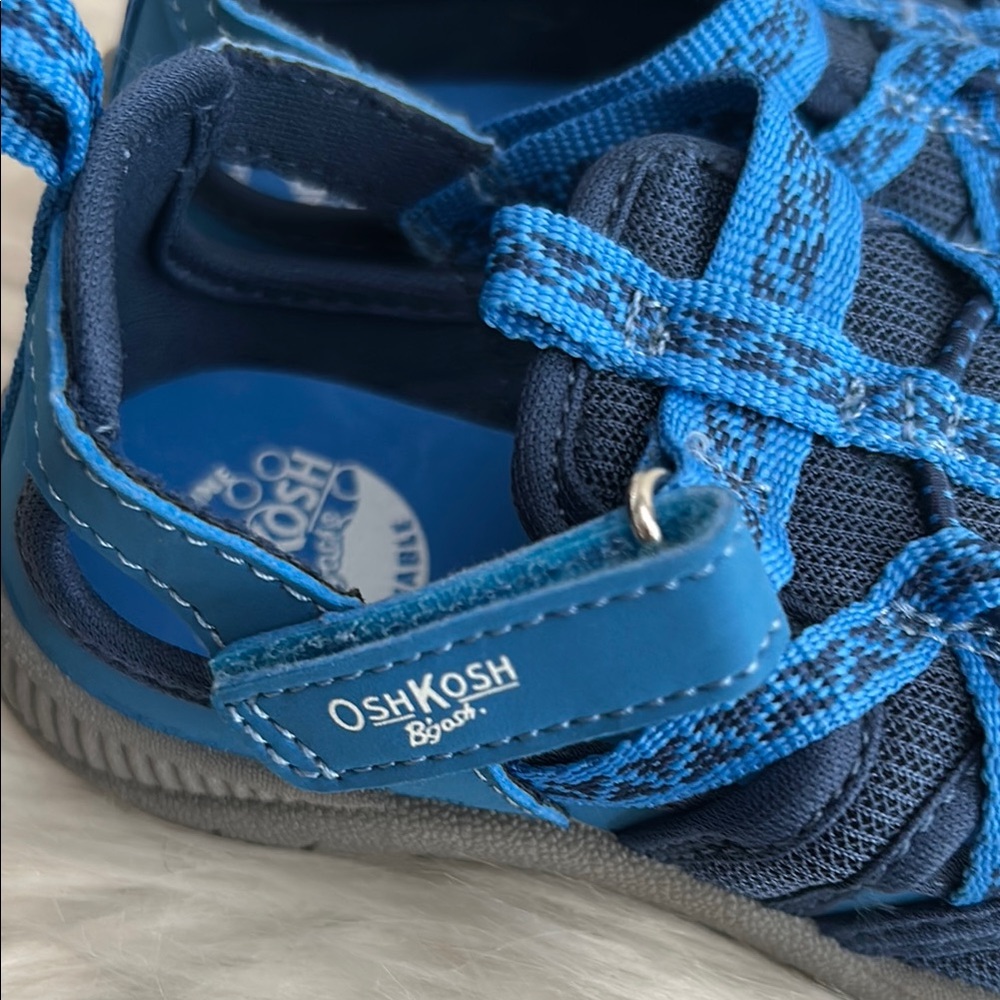 2 for $20 OshKosh B'Gosh Myla Boys Sneaker Sandal Bump toe Toddler Boys Size 10M - Picture 15 of 16